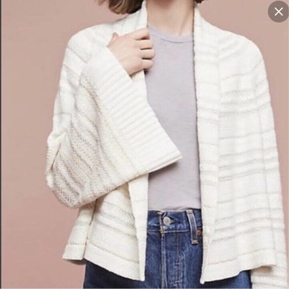 Anthropologie Sweaters - Anthropologie Moth Mahalia Kimono Open Cardigan In Cream Small